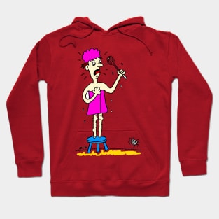 Cartoon Arachnophobic Man Hoodie